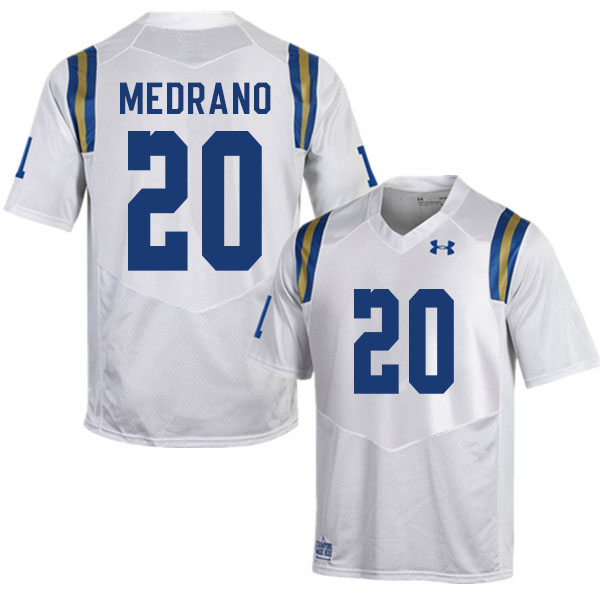 Men #20 Kain Medrano UCLA Bruins College Football Jerseys Sale-White - Click Image to Close